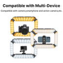 Ulanzi U200 Smartphone Video Rig LED Ring Light para câmera de celular GoPro Youtube Live Lamp com sapata fria para microfone e tripé de vídeo