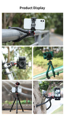 Ulanzi MT-11 Mini Tripé Polvo Flexível para GoPro iPhone Smartphone DSLR Câmera SLR Vlog Bastão de Selfie Portátil 2 em 1 Tripé