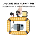 Ulanzi U200 Smartphone Video Rig LED Ring Light para câmera de celular GoPro Youtube Live Lamp com sapata fria para microfone e tripé de vídeo