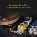 Pedal HOTONE Ammero Press 2 em 1 com controle passivo de volume e expressão (EXP) e entradas externas para outros dispositivos musicais.