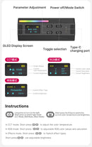 Ulanzi i-Light VL119 RGB Bastão de luz portátil LED RGB 2500-9000K - Iluminação fotográfica Tubo magnético Luz para vídeo Vlog