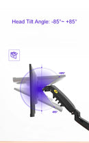 Suporte de monitor LCD LED de mesa de 17 a 30 polegadas com mola a gás F80 Braço ergonômico Suporte de gás Flexi Mount Carga 2 a 9 kg