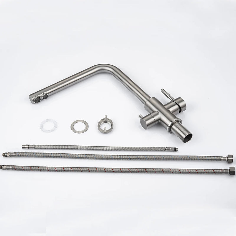 Torneira de cozinha preta com filtro de água Torneiras de cozinha Filtro de torneira Misturador Purificador de água Água potável Torneiras