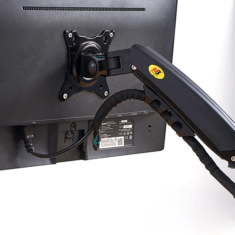 Suporte de monitor LCD LED de mesa de 17 a 30 polegadas com mola a gás F80 Braço ergonômico Suporte de gás Flexi Mount Carga 2 a 9 kg