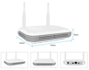 Gravador de vídeo em rede Smart Wifi NVR 8CH 5MP H.265 para sistema de segurança sem fio com suporte para detecção facial Onvif HDD 2,5'' ICsee APP