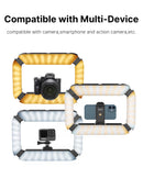Ulanzi U200 Smartphone Video Rig LED Ring Light para câmera de celular GoPro Youtube Live Lamp com sapata fria para microfone e tripé de vídeo
