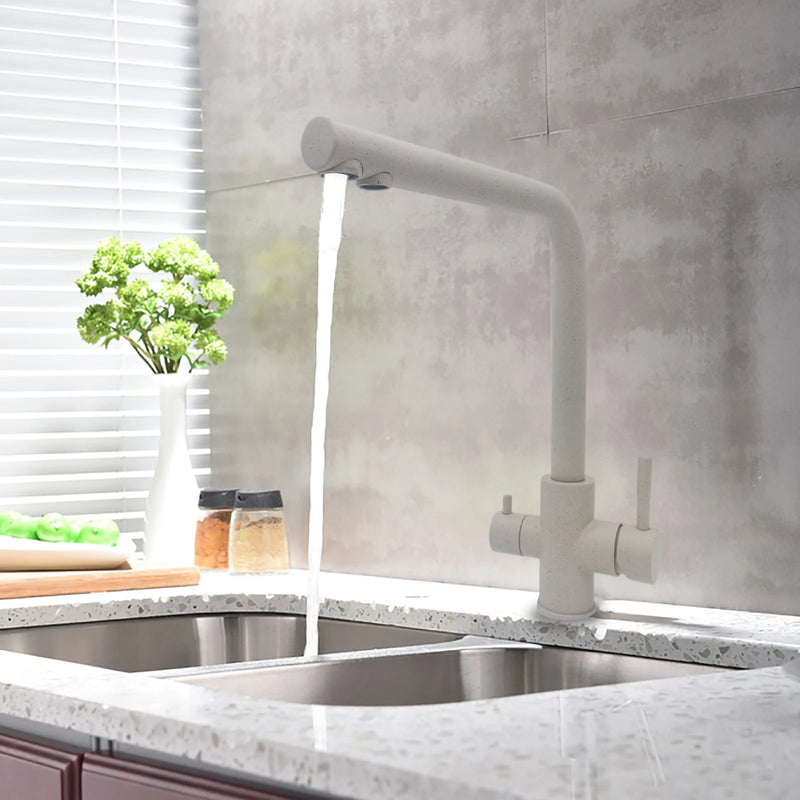 Torneira de cozinha preta com filtro de água Torneiras de cozinha Filtro de torneira Misturador Purificador de água Água potável Torneiras