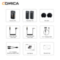 Microfone de lapela sem fio Comica Vimo C C3 C2 C1 2.4G para câmera de smartphone, vlog, streaming de YouTube vs Rode GO II