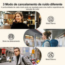 Fones de ouvido sem fio QCY HT07 ANC com cancelamento de ruído de 40 dB TWS, 6 microfones, chamada AI HD, Bluetooth 5.2, reprodução de 32 horas