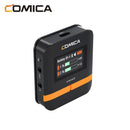 Microfone shotgun sem fio Comica VM40 2.4G supercardióide de dois canais para câmera/smartphone/PC e transmissões ao vivo no YouTube.
