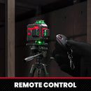 Nível a laser YEVOLT Green Beam, 4 planos, 16 linhas, autonivelante, 360 graus, 3D, que se ajusta ao solo, ferramentas de medição de ladrilhos horizontais e verticais