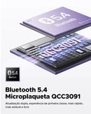 Fones de ouvido sem fio SoundPEATS Air5 Snapgragon Sound com aptx Adaptive Lossless e QCC3091, ANC Bluetooth V5.4 Fones de ouvido com 6 microfones