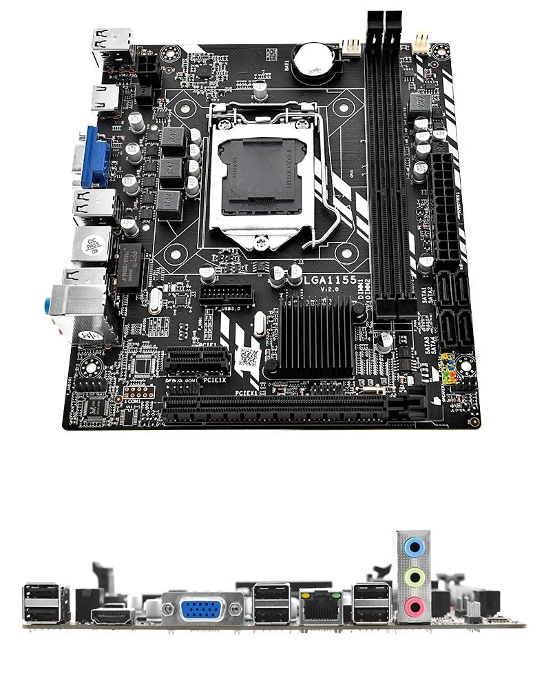 Placa-mãe SZMZ H61 LGA 1155 H61M H61 LGA1155 DDR3 PC Motherboards 1155 mainboard H61