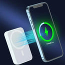 Carregador magnético banco de energia sem fio magnético pacote de bateria portátil externo, banco de energia caixa de telefone