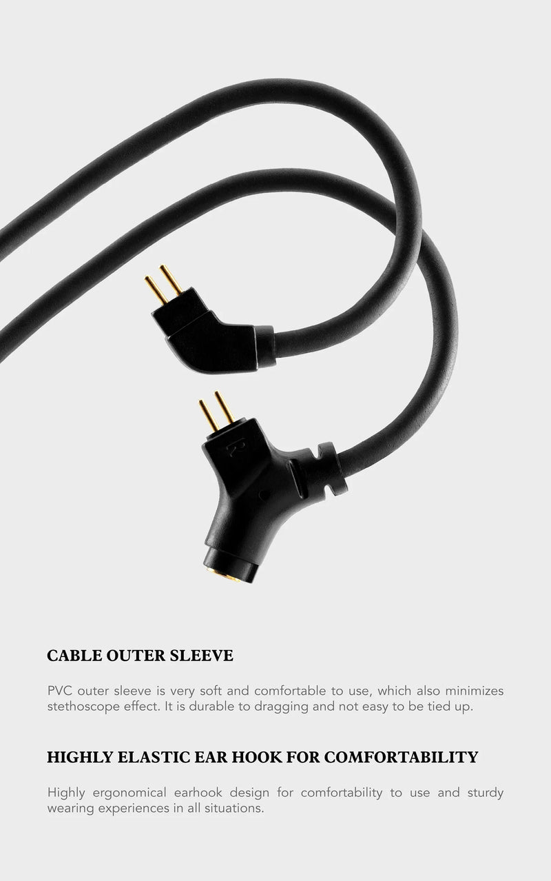 Fones de ouvido Kinera Celest Wyvern pretos com cabo e microfone, envio de IEMs brasileiros, fones de ouvido com fio Hi-Fi para jogos, para presente