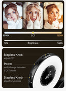 Ulanzi LM19 MagSafe Light Luz portátil para selfies para iPhone 16 15 14 13 12 Pro Max Suporte de luz de preenchimento para selfies e vídeos Vlog