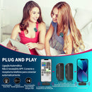 Microfone de lapela sem fio Ulanzi J12 com mini microfone para gravação de áudio e vídeo, plug-play para smartphone Android e iPhone, transmissão ao vivo