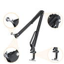 Microfone para jogos USB Comica Uni Pro com botão de cancelamento de ruído/RGB/balanço de ganho e microfone condensador para streaming de podcast