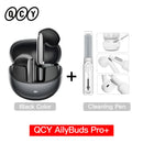 Fones de ouvido sem fio QCY HT10 AilyBuds Pro+ com cancelamento de ruído ativo (ANC), áudio de alta resolução com LDAC, Bluetooth 5.3, 6 microfones, IA para chamadas em HD e conexão multiponto.