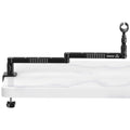 Suporte baixo para microfone de mesa Ulanzi LS26, ajustável em 360°, braço cruzado super longo de 48 cm com suporte para microfone de 1/4'', 3/8'' e 5/8''