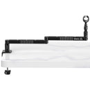 Suporte baixo para microfone de mesa Ulanzi LS26, ajustável em 360°, braço cruzado super longo de 48 cm com suporte para microfone de 1/4'', 3/8'' e 5/8''