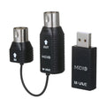 Sistema MIDI M-VAVE Teclado MIDI sem fio Adaptador sem fio Plug and Play Compatível com sistema Windows Transmissão sem fio para smartphones