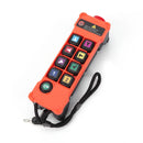 Controle remoto industrial à prova d'água e resistente à poeira para guindaste HENJEL H208 com interruptor de dupla velocidade e controle remoto sem fio de 12 V/24 V CC.