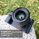 Lente Viltrox 23mm 33mm 56mm F1.4 25mm f1.7 com foco automático, lente prime de grande abertura para retratos, compatível com câmeras Sony com montagem E (APS-C).