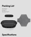 Ulanzi AB02 TAI Bolsa tiracolo para câmera, bolsa casual para viagem, fotografia de rua, bolsa para deslocamento diário, faça você mesmo, personalizável, 9L, grande capacidade