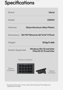 Teclado Ulanzi D200 D200H Stream Deck com 13 teclas macro, controlador Steam para YouTube, escritório, jogos e transmissões ao vivo. Suporte para TF/SD/USB 3.0.