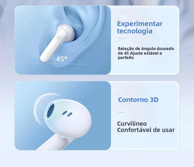 Fone De Ouvido Bluetooth 5.3 Baseus Bowie E13 Som Imersivel Recarregável Latencia Zero