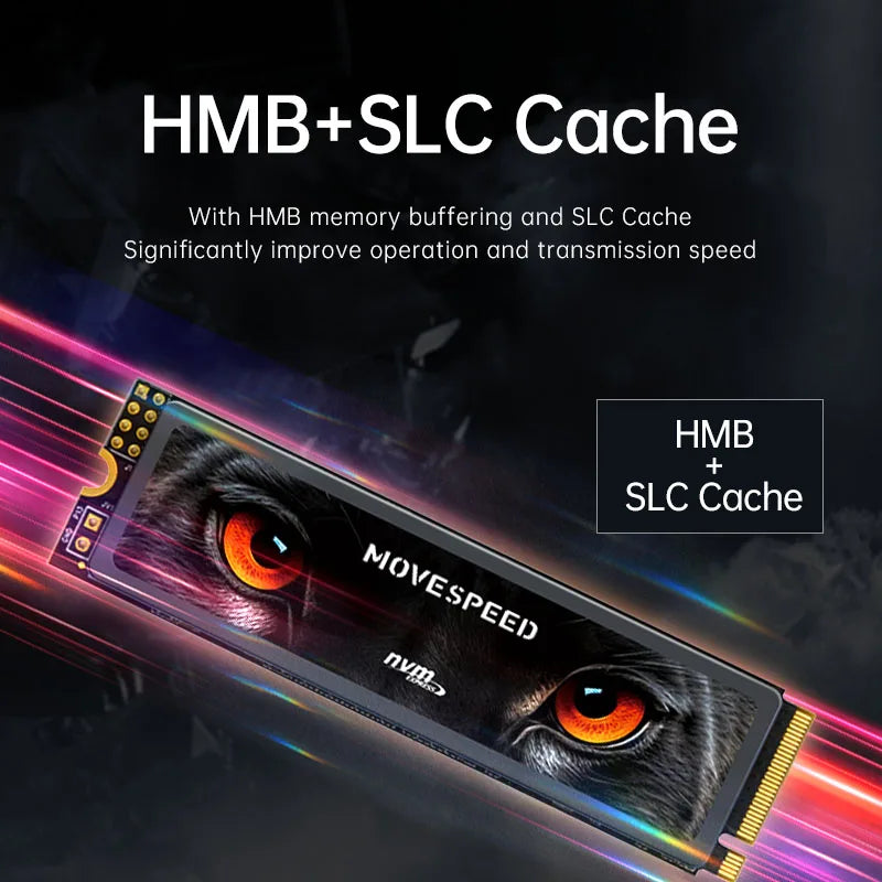 SSD MOVESPEED 7450 MB/s NVMe M.2 2280 4 TB 2 TB 1 TB Disco Rígido Interno de Estado Sólido M2 PCIe 4.0x4 2280 Unidade SSD para PS5 Laptop PC