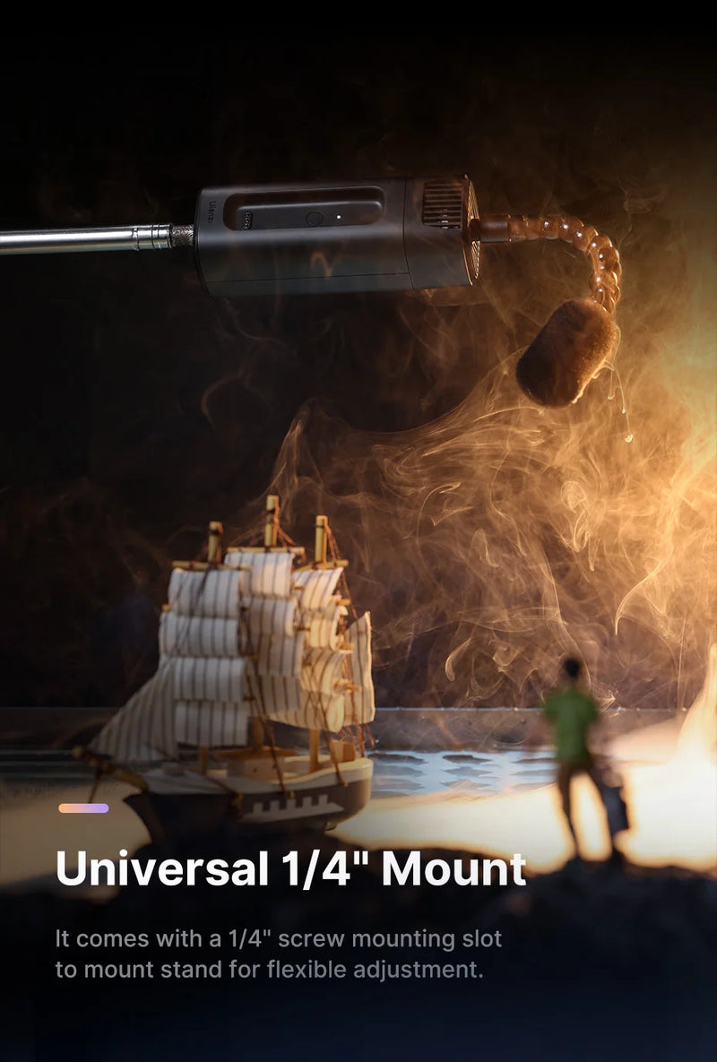Máquina de fumaça de gelo seco portátil Ulanzi FM01 Ace Fog Machine 40W Estúdio de filmagem de vídeo curto Efeitos de palco Controle sem fio