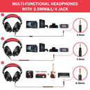 Fone de ouvido com fio Oneodio A71, com microfone, para estúdio DJ, monitor profissional, gravação e mixagem para jogos
