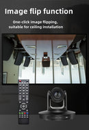 Câmera PTZ 4K com 1 Joystick Controlador, Zoom Óptico de 20x, USB 3.0, LAN e HDMI para Transmissão ao Vivo em Igrejas, Reuniões de Negócios e Eventos - HK45A