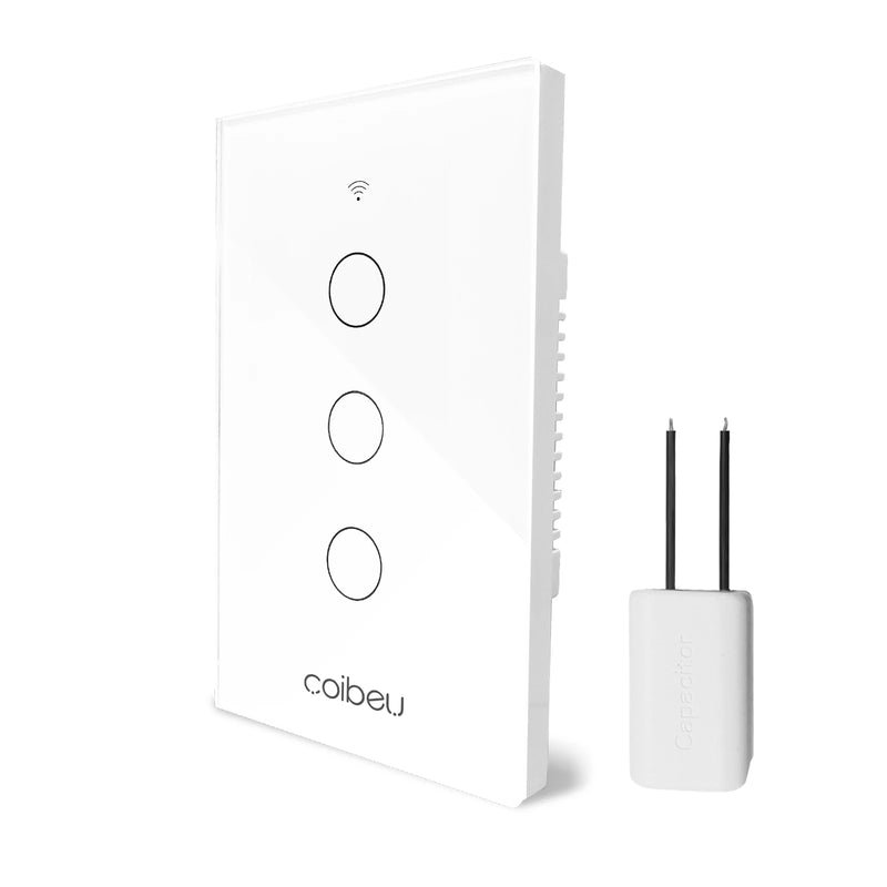 Interruptor Inteligente 1, 2, 3 ou 4 Botões Monopolar, sem Necessidade de Neutro, 1 Canal, 16A - Compatível com Alexa e Google Home