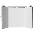 Cenário de tela verde Chromakey grande portátil com suporte para fotografia, sistema de suporte para gravação de vídeo e foto 240x400 cm