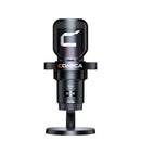 Microfone para jogos USB Comica Uni Pro com botão de cancelamento de ruído/RGB/balanço de ganho e microfone condensador para streaming de podcast