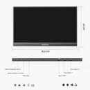 Monitor portátil ARZOPA de 15,6 polegadas FHD 1080P IPS USB-C Mini-HDMI, segunda tela externa para Mac, laptop, PC, Switch, Xbox, PS4/5 e Xbox.