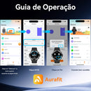 AURAFIT para Amazfit T: Bluetooth, chamadas de voz, monitor de frequência cardíaca, mais de 170 modos esportivos para Android/iOS.