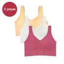 Sutiã esportivo feminino de 3 peças, roupa íntima para academia, roupa íntima feminina, sutiã respirável sem costura