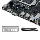 Placa-mãe MACHINIST H61 M.2 NVME PCIEx16 DVI com suporte para memória RAM DDR3 de canal duplo e processadores Intel Core de 2ª/3ª geração, soquete LGA1151, para PC desktop.