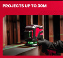 Nível a laser verde série YEVOLT YVGLL4XS, 3/4 planos, 12/16 linhas, autonivelante, 360 graus, 3D/4D, horizontal e vertical, 3,6 V, 3 Ah, ferramentas elétricas