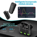 Microfone de lapela sem fio Ulanzi J12 com mini microfone para gravação de áudio e vídeo, plug-play para smartphone Android e iPhone, transmissão ao vivo