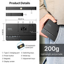 Painel de luz LED RGB Ulanzi LT002, luz de preenchimento de bolso de 7 polegadas, regulável, 2500-9000K, 4000mAh, fotografia para transmissão ao vivo