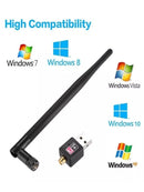 Adaptador WiFi USB 150Mbps 2.4GHz Com Antena USB 802.11n/g/b USB LAN Placa de Rede Sem Fio para Computador
