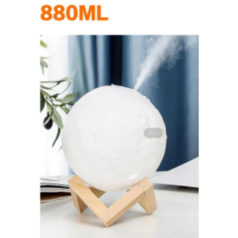 Luminária noturna LED em formato de lua, alimentada por bateria, luz de estrelas, decoração para quarto, presente para crianças, 13cm, 15cm, 18cm.