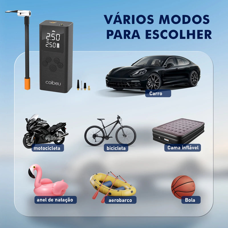 Mini compressor de ar portátil, compressor de ar portátil, compressor de ar, bomba de enchimento de pneus de carro, bomba de ar