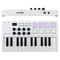 Controlador de teclado MIDI USB M-VAVE com 25 teclas, 8 pads de bateria retroiluminados, 8 knobs e 2 touch strips. Instrumentos musicais para teclado.