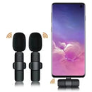 Microfone tipo C sem fio para transmissão ao vivo, jogos, gravação de áudio e vídeo, redução de ruído